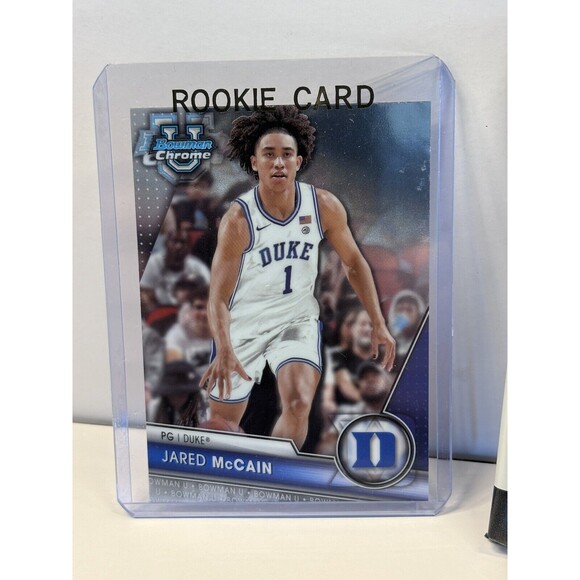 Jared McCain 1st Bowman Card & Panini Draft Picks Sealed Pack Duke Blue Devils - Picture 2 of 4